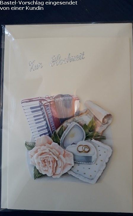 Basteltipp 3D-Karte Zur Hochzeit