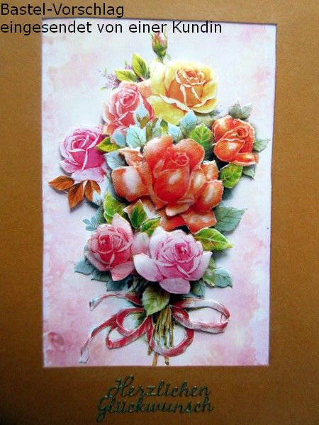 Basteltipp 3D-Karte Herzlichen Glckwunsch mit Blumenstrau