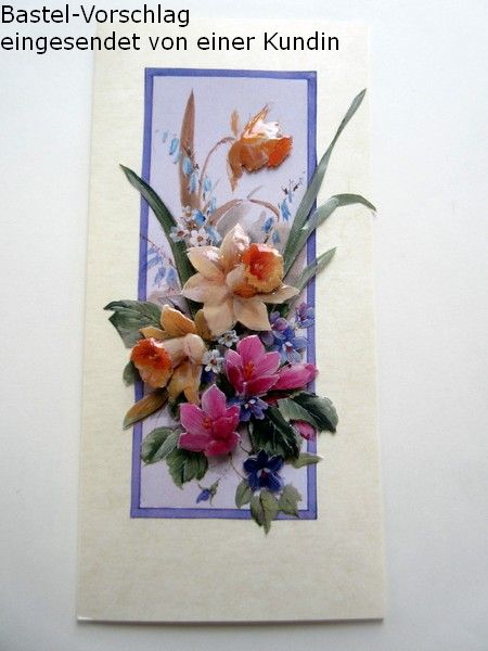 Basteltipp 3D-Karte zum Geburtstag mit Frhlingsblumen