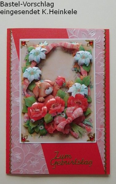 Basteltipp 3D-Karte zum Geburtstag mit Blumenbrchen