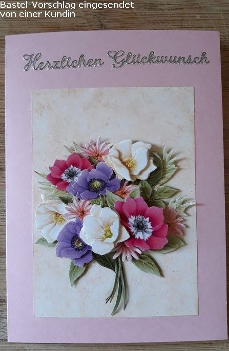Basteltipp 3D-Karte Herzlichen Glckwunsch mit Blumenstrau