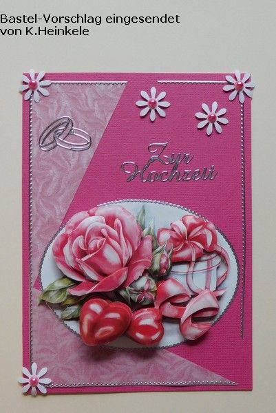 Basteltipp 3D-Karte Zur Hochzeit