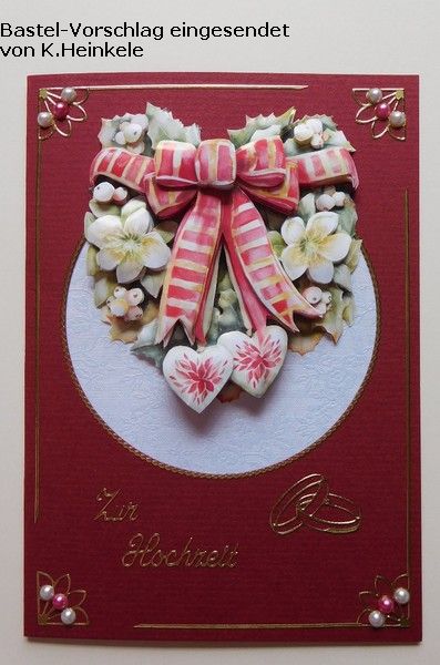 Basteltipp 3D-Karte Zur Hochzeit