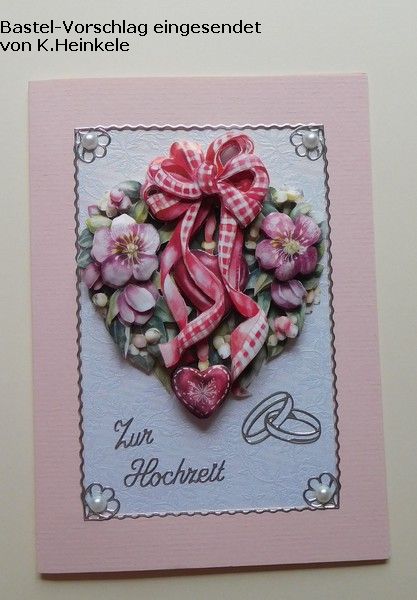 Basteltipp 3D-Karte Zur Hochzeit