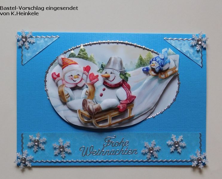 Basteltipp 3D-Karte Frohe Weihnachten