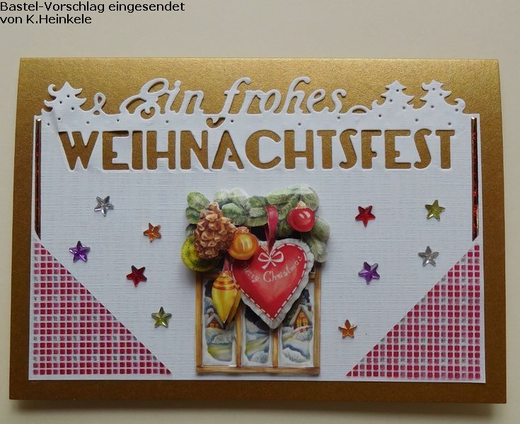 Basteltipp 3D-Karte Ein frohes Weihnachtsfest