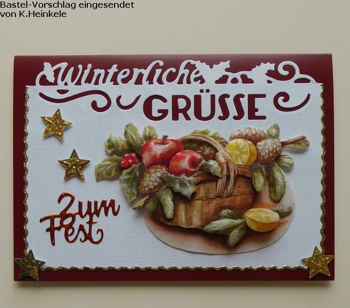 Basteltipp 3D-Karte Winterliche Gre