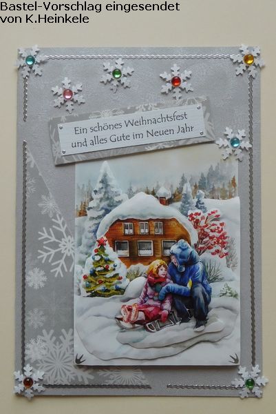 Basteltipp 3D-Karte Weihnachts- und Neujahrswnsche 