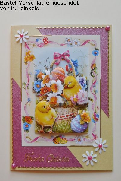 Basteltipp 3D-Karte Frohe Ostern mit Kken