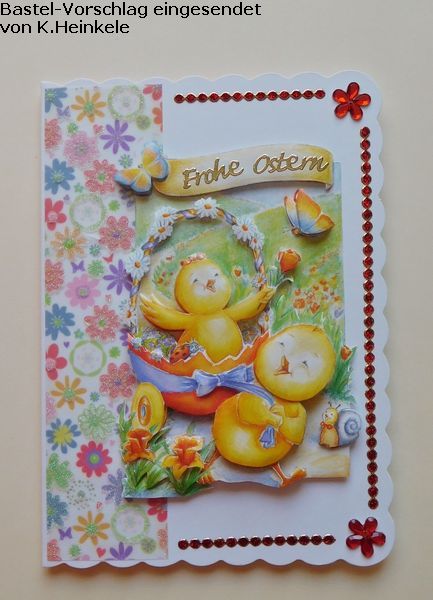 Basteltipp 3D-Karte Frohe Ostern mit lustigen Kken