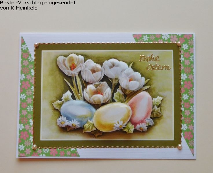 Basteltipp 3D-Karte Frohe Ostern im Querformat