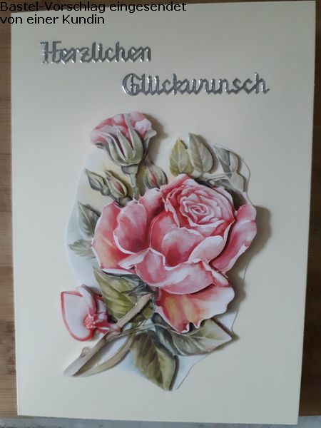 Basteltipp 3D-Karte zum Geburtstag mit Rose