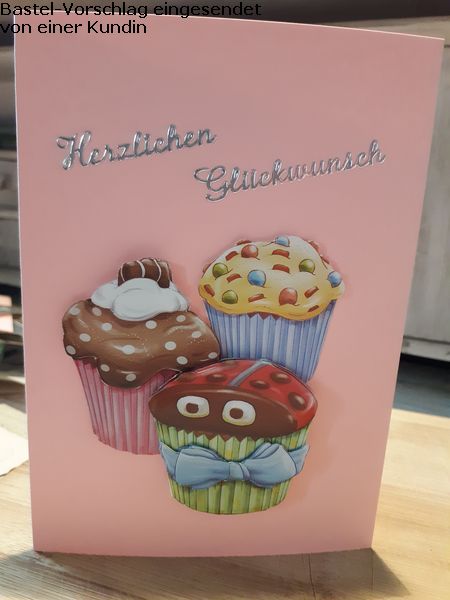 Basteltipp 3D-Karte mit Muffins