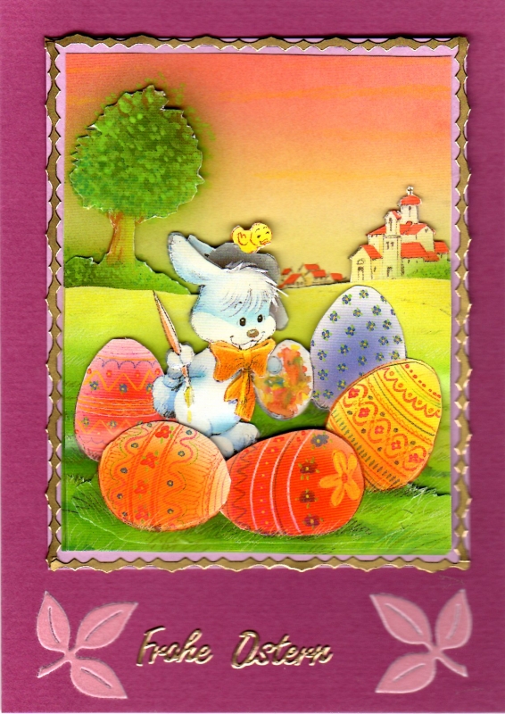 Basteltipp Osterkarte mit dem 3D-Bogen 4169150