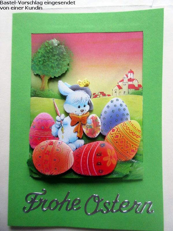 Basteltipp Osterkarte mit dem 3D-Bogen 4169150