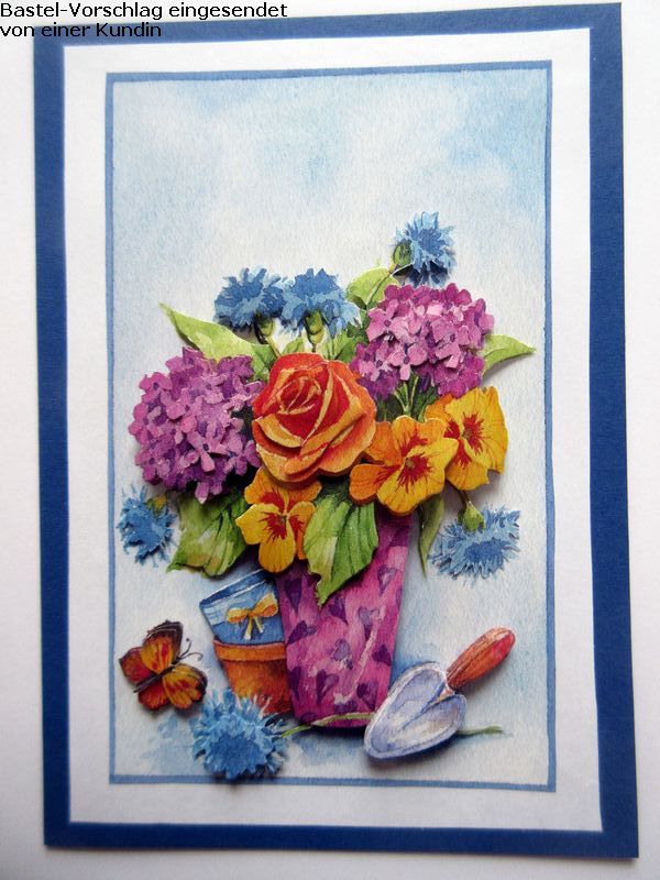 Basteltipp Blumenkarte mit dem 3D-Bogen 4169209