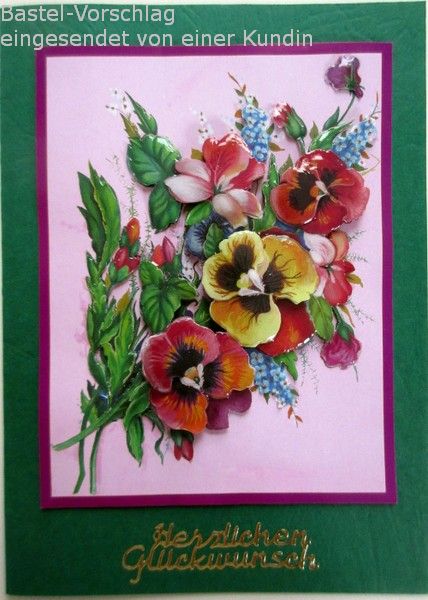 Basteltipp Blumenkarte mit dem 3D-Bogen 4169235
