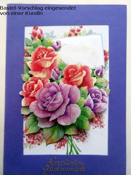 Basteltipp Blumenkarte mit dem 3D-Bogen 4169242