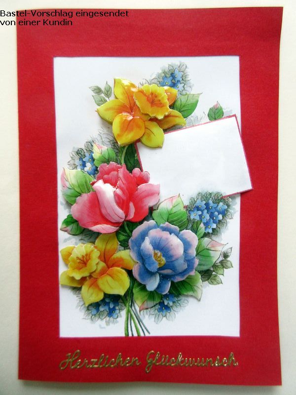 Basteltipp Blumenkarte mit dem 3D-Bogen 4169242