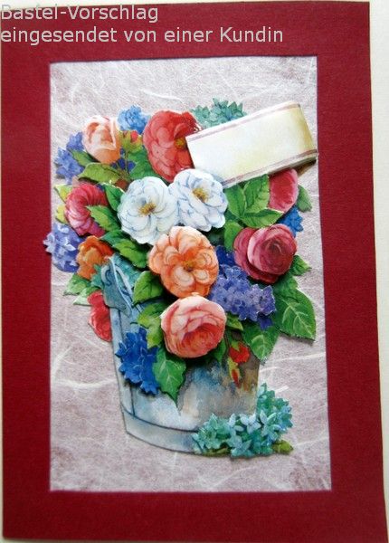 Basteltipp Blumenkarte mit dem 3D-Bogen 4169255