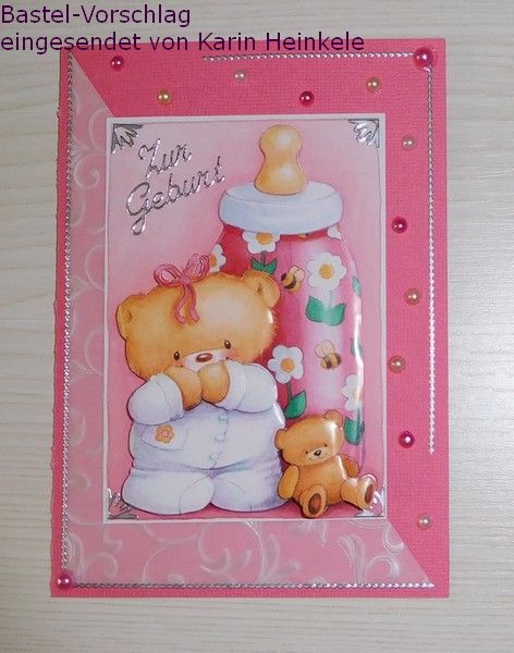 Basteltipp Babykarte mit dem 3D-Bogen 416938