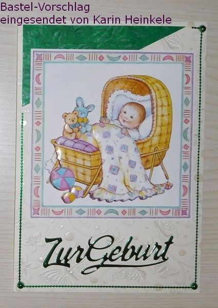 Basteltipp Babykarte mit dem 3D-Bogen 416949