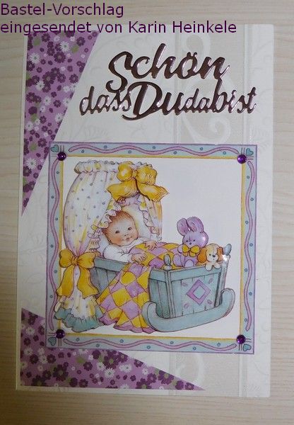 Basteltipp Babykarte mit dem 3D-Bogen 416949