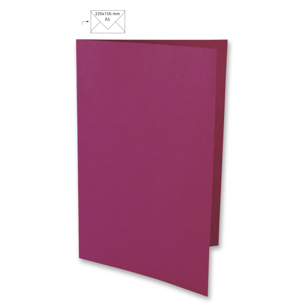 Doppelkarte A5 red magma von Rayher