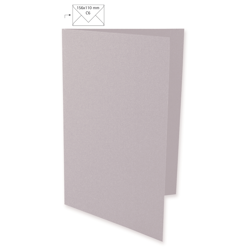 Doppelkarte A6 taupe von Rayher