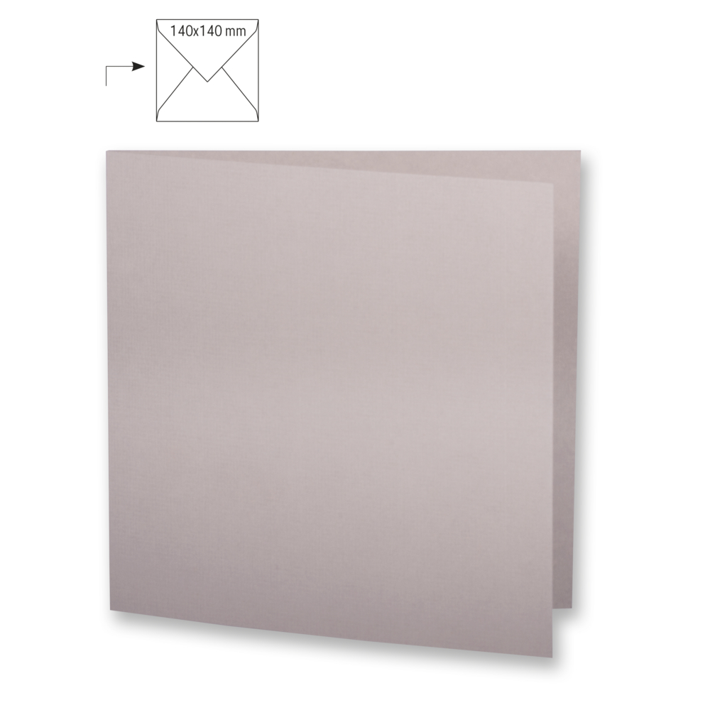Doppelkarte quadratisch taupe von Rayher