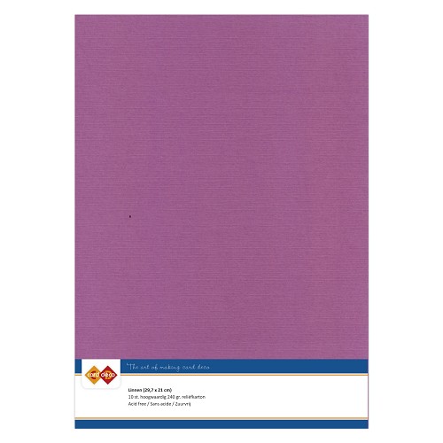 Karten-Karton A4 Leinenstruktur eggplant