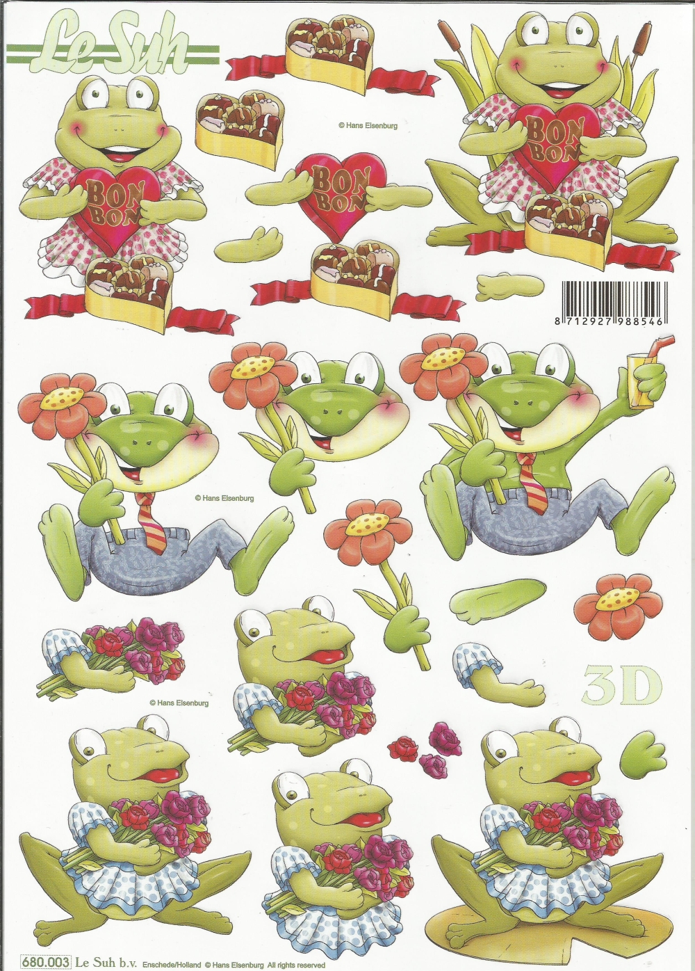 3D-Stanzbogen LeSuh Frsche