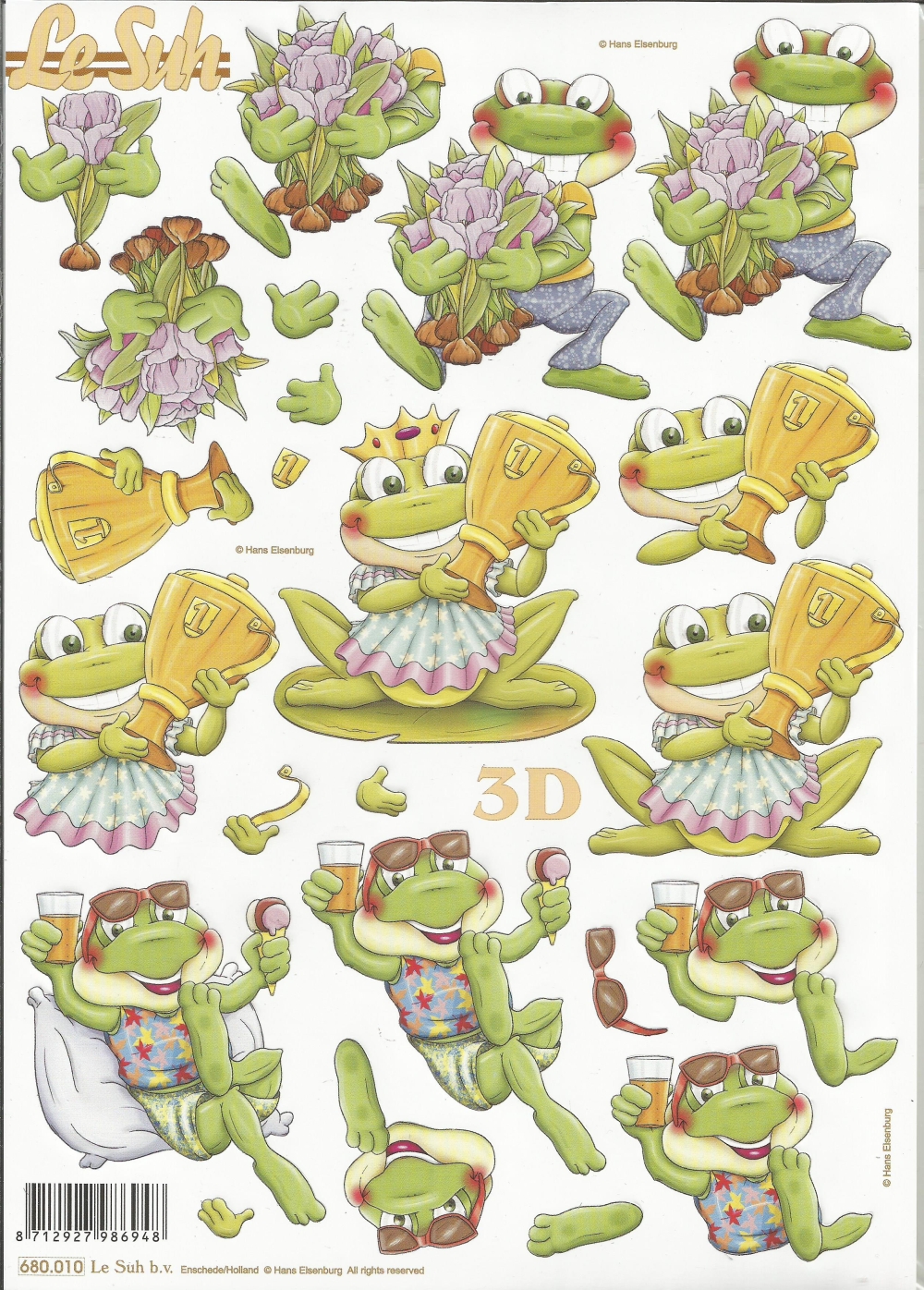 3D-Stanzbogen LeSuh Frsche