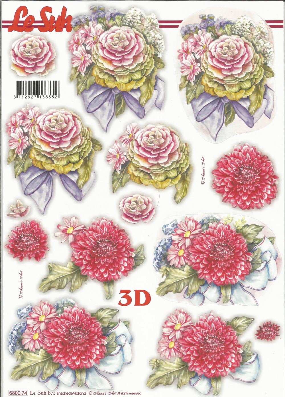 3D-Stanzbogen LeSuh Astern