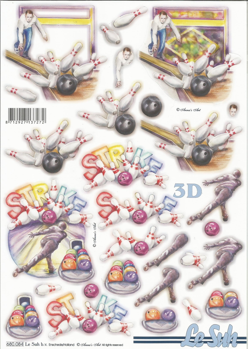 3D-Stanzbogen LeSuh Kegeln