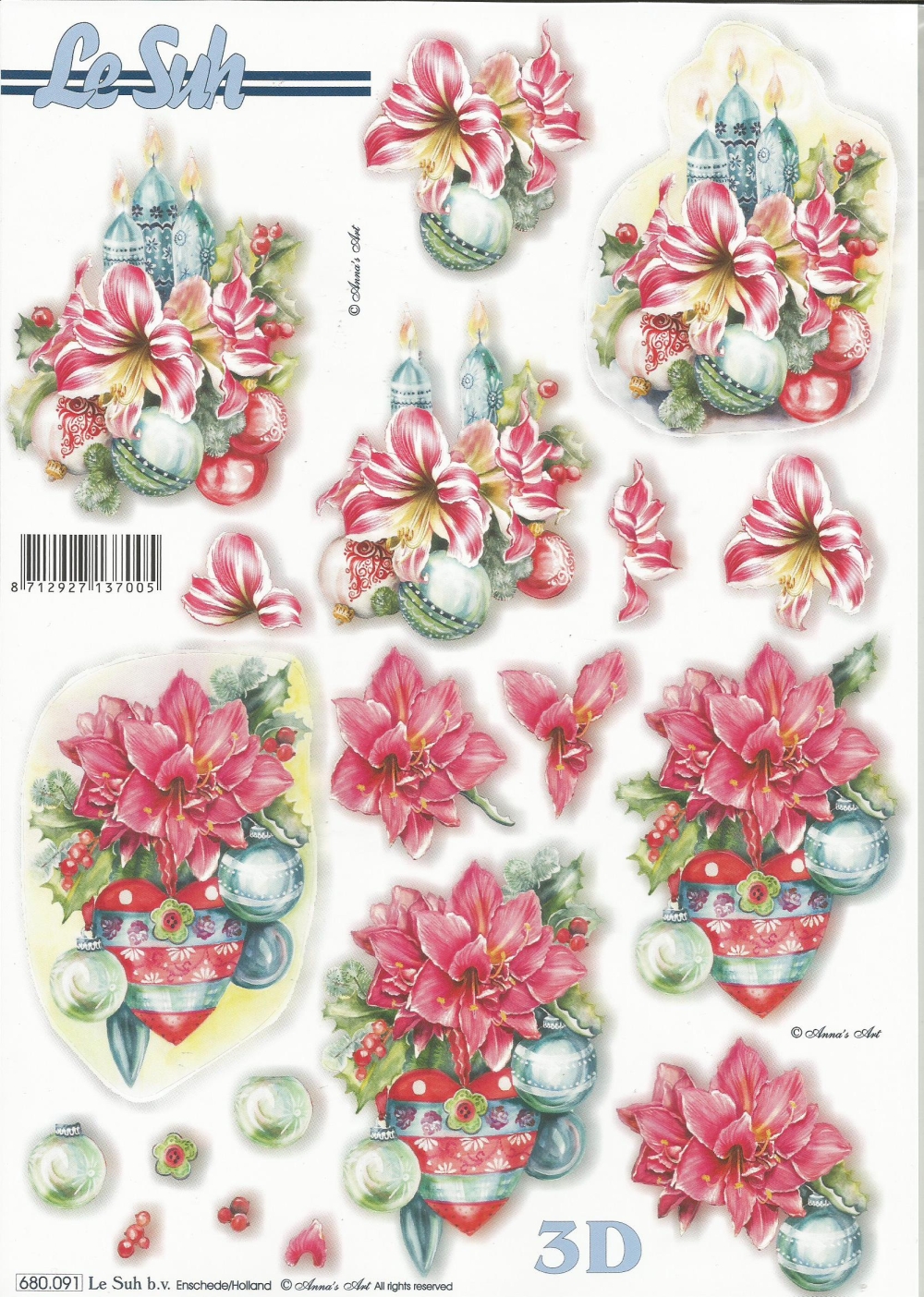 3D-Stanzbogen LeSuh Weihnachtsdeko