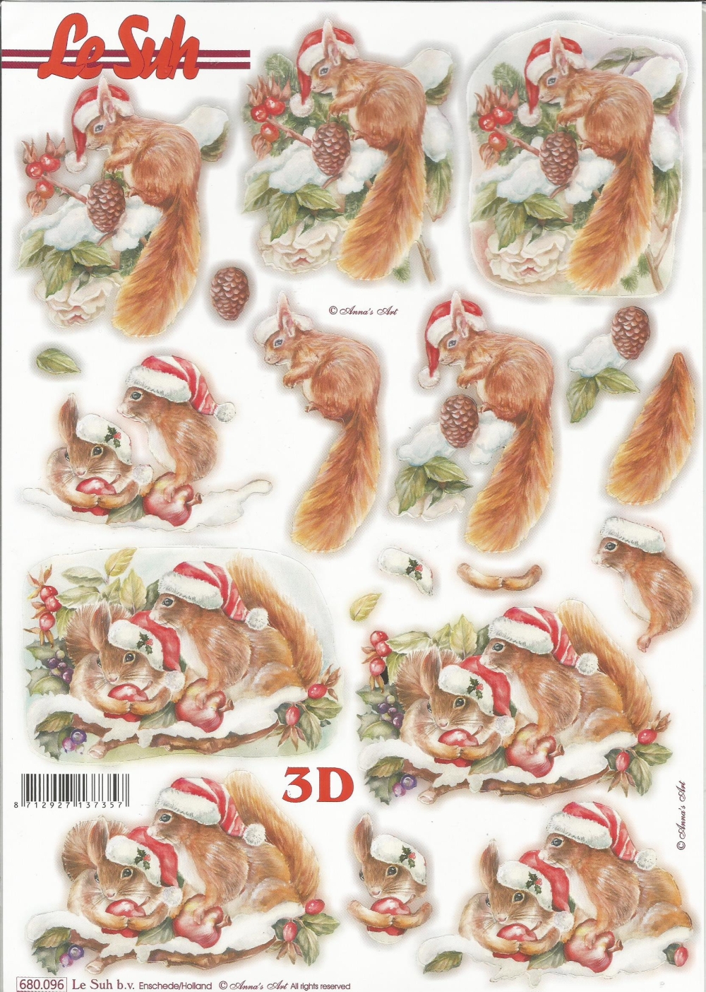 3D-Stanzbogen LeSuh Eichhrnchen