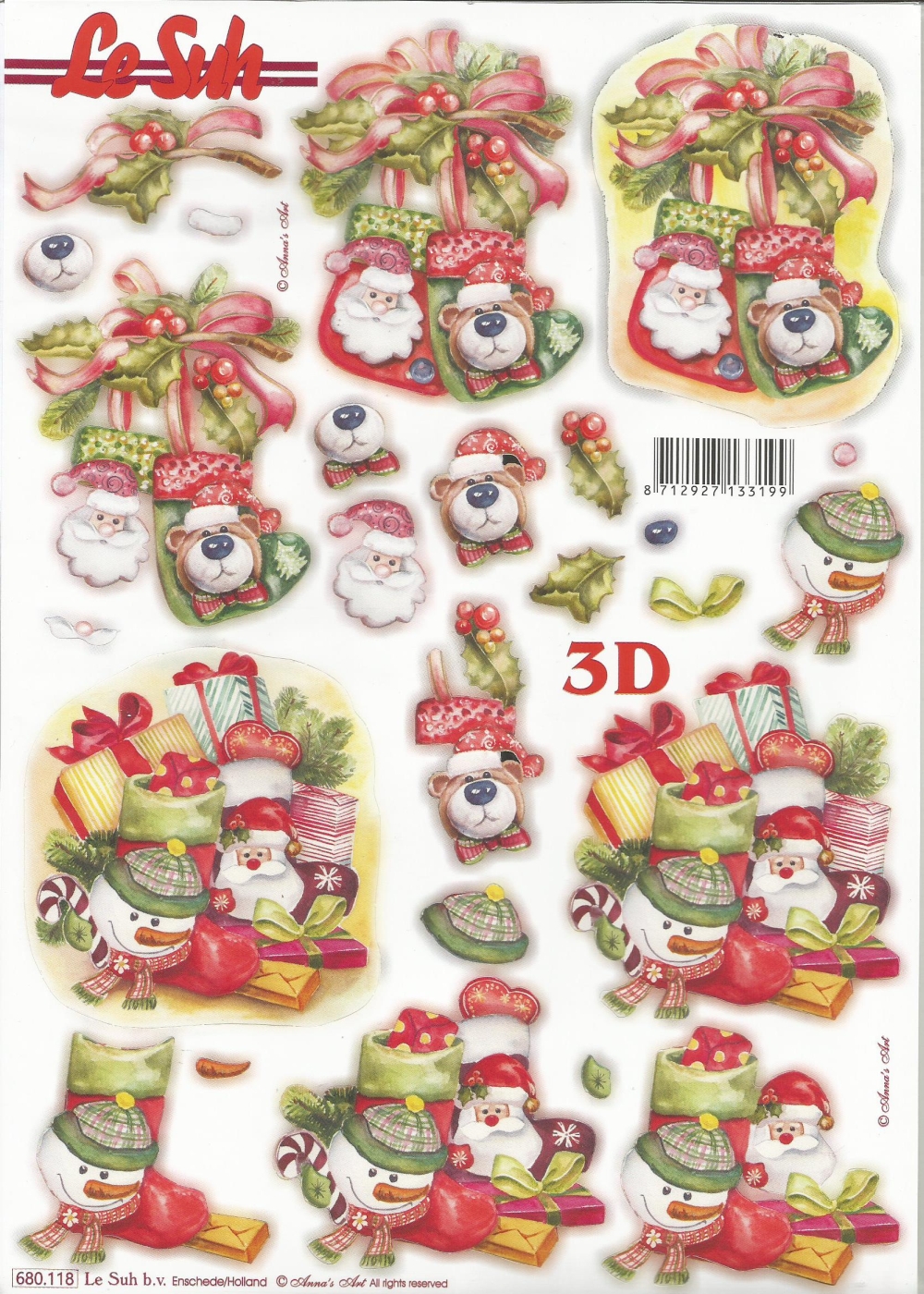 3D-Stanzbogen LeSuh Geschenke