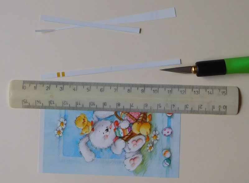 Arbeitsanleitung f�r 2 Osterkarten in 3D