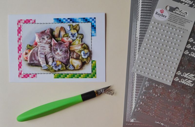 3D-Grukarten mit Karo-Line